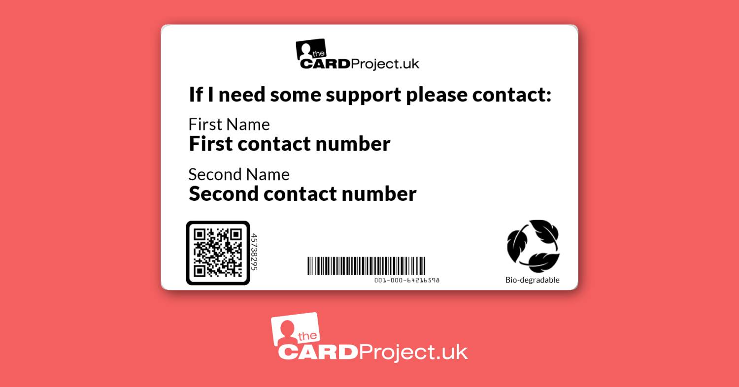 COPD (Chronic Obstructive Pulmonary Disease) Awareness Mono Medical ID Alert Card (REAR)